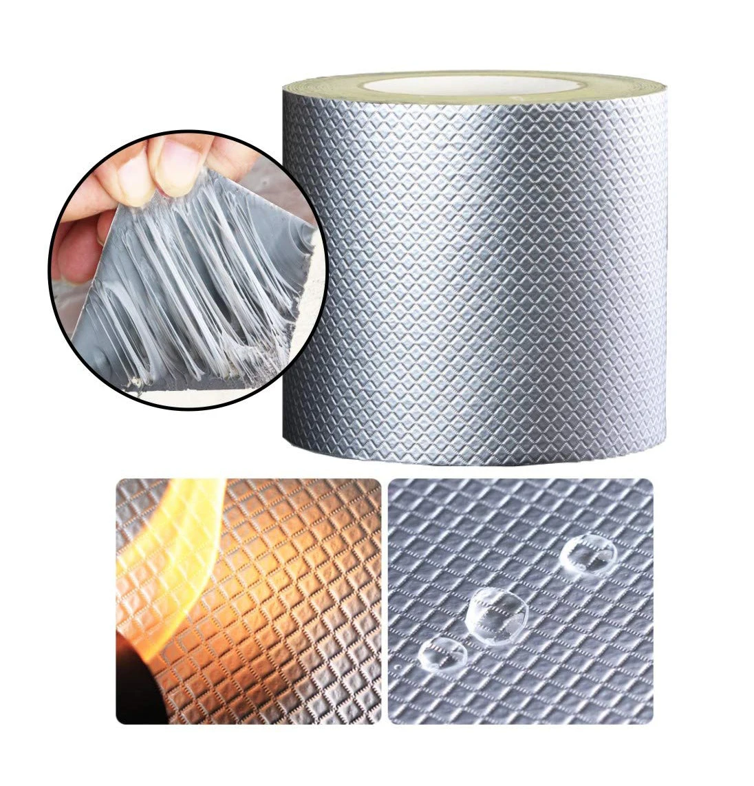 Ширина 20 см алюминиевая фольга Бутилкаучуковая клейкая лента самоклеящаяся для