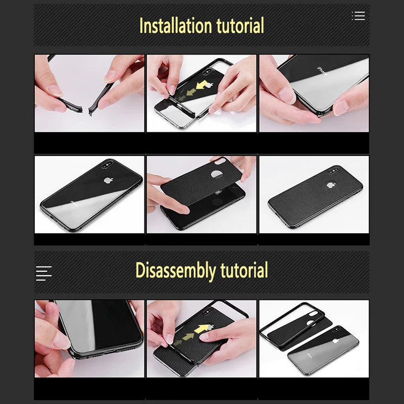 Чехол из коровьей кожи с металлической рамкой для iPhone11 pro max iphone 7 8 plus x xr xs