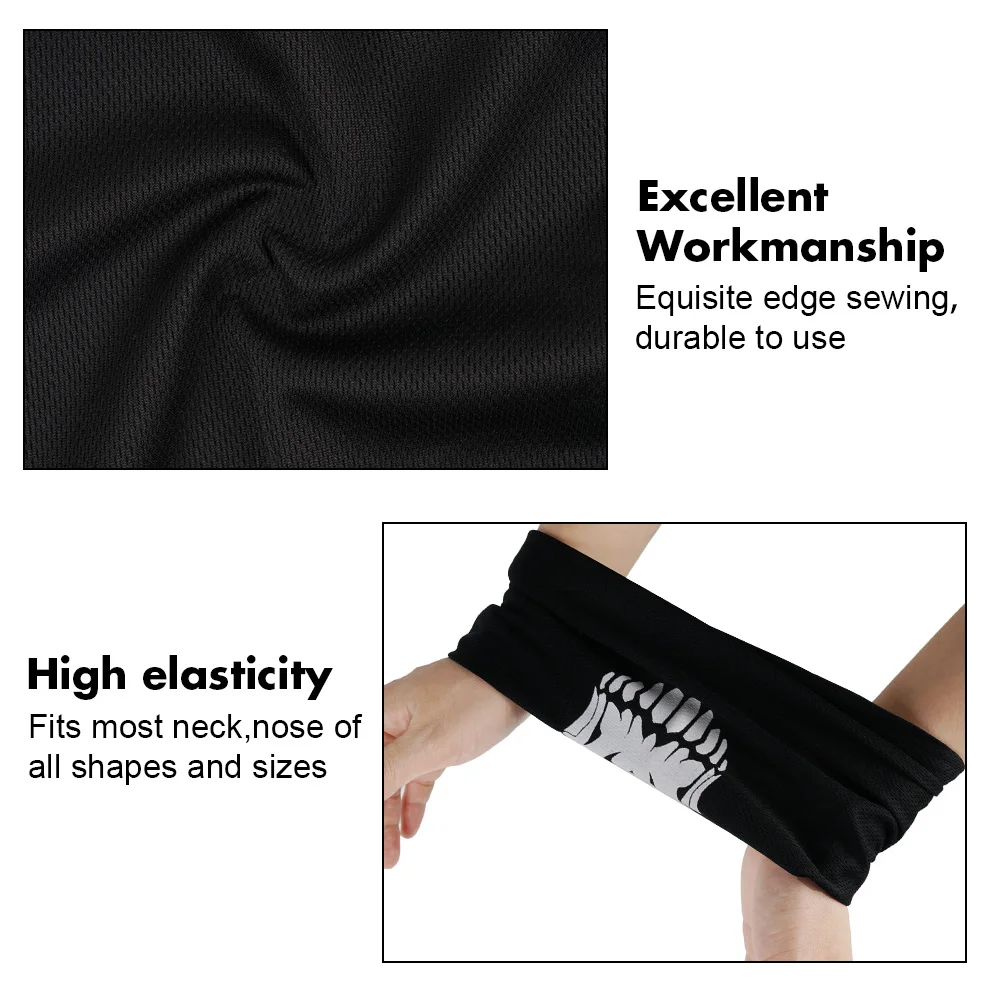 Мотоциклетная маска для лица с рисунком призрака черепа летняя Балаклава