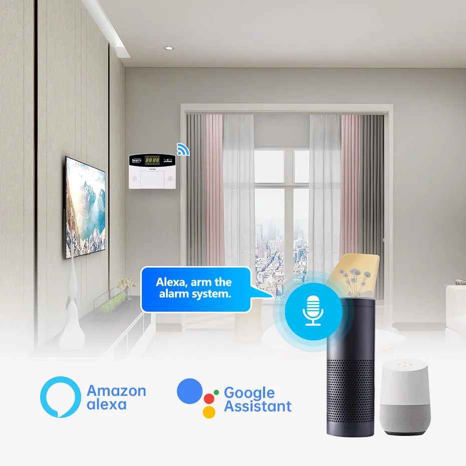 FUERS Tuya WiFi GSM умный дом сигнализация для дома охранной сигнализации умная домашняя