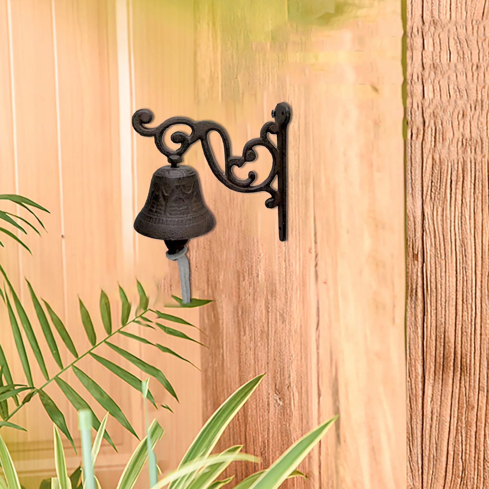 Деревенский Железный дверной звонок в виде птицы настенный Античный Декор