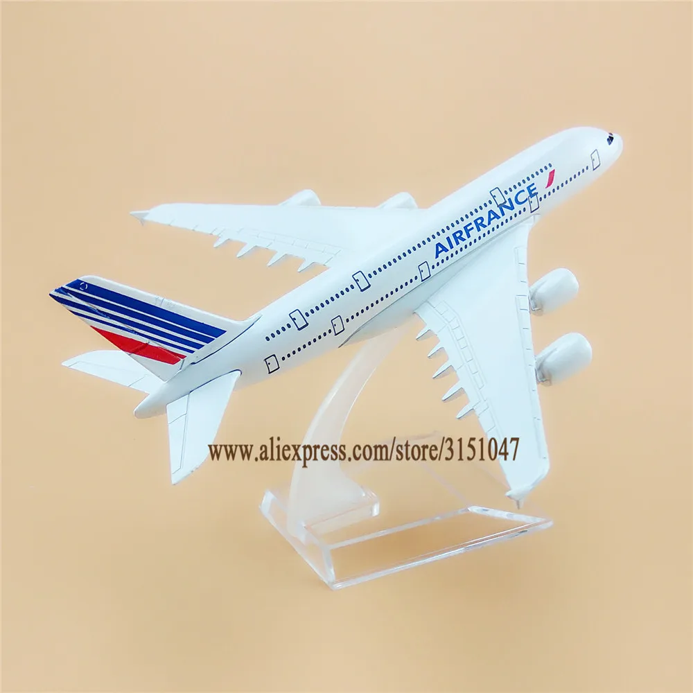 Модель самолета из металлического сплава 16 см A380|Вертолеты самолеты корабли