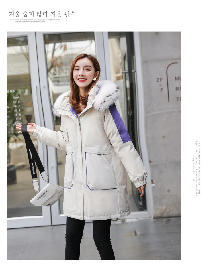 Loose Korean Winter Down Coat Women Puffer Long Female Warm Autumn Hooded Jacket For Girl Parka Feminina Coats Duck Outerwear