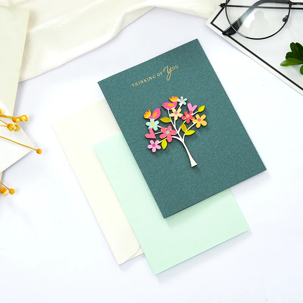 1 шт. картон дерево Сделай Сам День Святого Валентина пригласительный Декор