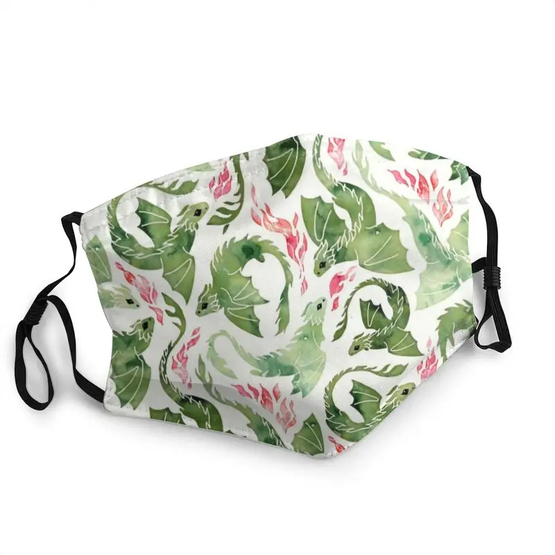 

Breathable Western Dragon Fire Mask Folklore Mythology Anti Haze Dustproof Protection Mask Respirator Mouth Muffle