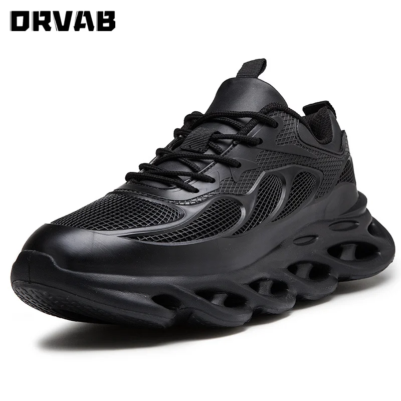 All Black Man Shoes Fashion Designer Men High Quality Breathable Sneakers Summer Trainers Male Winter Big Size 39-48 |