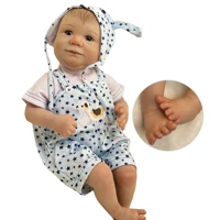 adolly 22 inch realistic reborn baby doll soft weighted simulation silicone vinyl newborn lifelike boy girl toy ad22c001