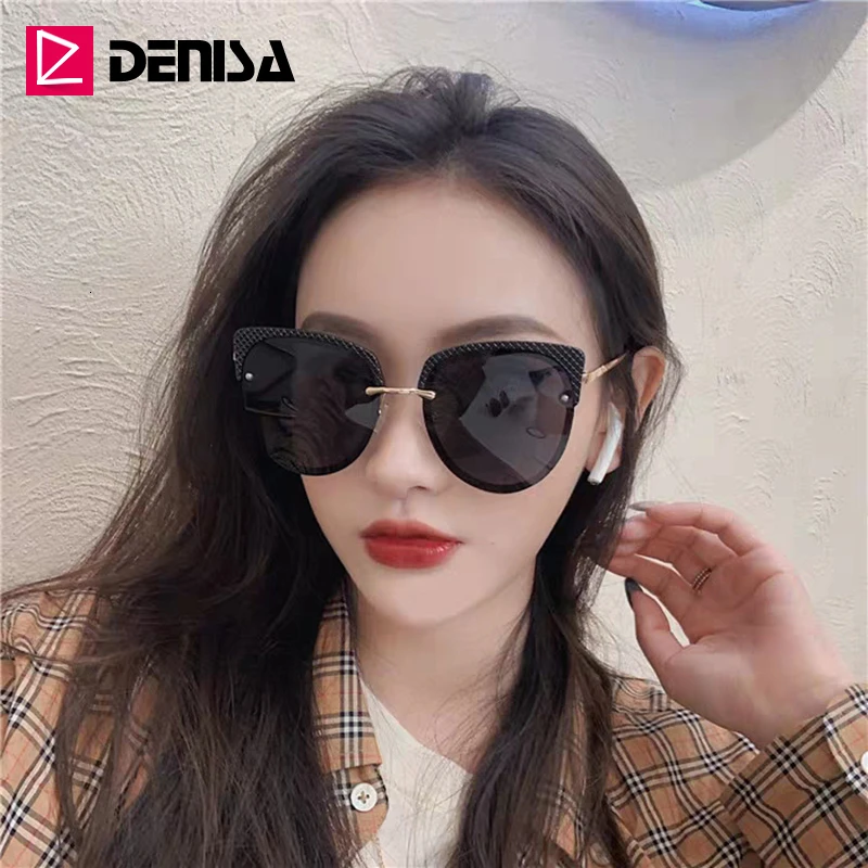 Женские солнцезащитные очки с градиентом DENISA Cateye поляризационные защитой UV400 в