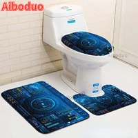 dj control version toilet seat cover 3 piece modern bathroom set bathroom accessories non slip waterproof toilet seat cushion