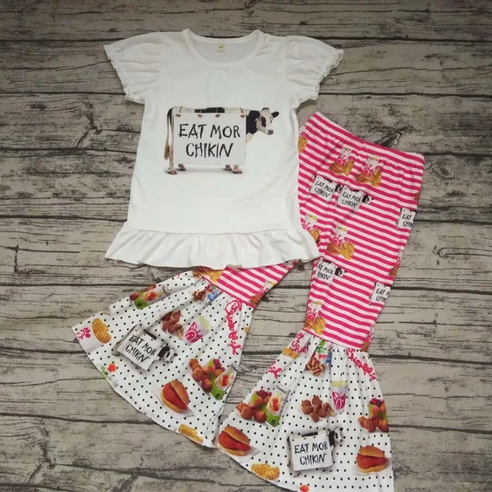 Лидер продаж 2020 набор для девочек детская одежда с принтом животных Модный