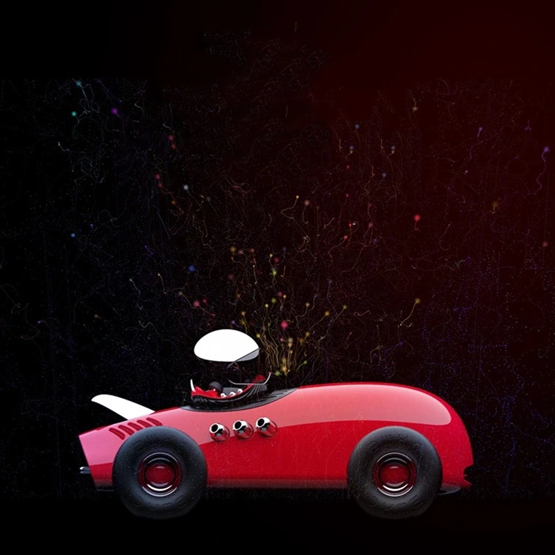 

1Pc Negative Ion Retro Racing Car Air Purifier Diffuser Car Perfume Car Fragrance Diffuser Car Decoration Aromatherapy