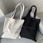 Женская модная сумка из плотной ткани относиться к людям с доброте буквы Толстовка на каждый день большие Ёмкость Harajuku WomenNew весело винтажные сумки через плечо