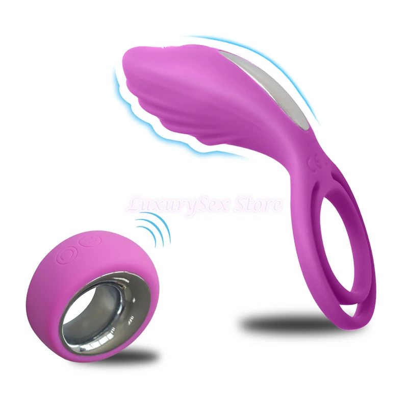 Вибрирующие Кольца для пениса пар двойное кольцо вибратор интимные игрушки