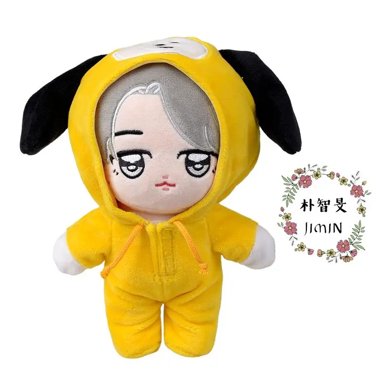 

Kpop Kawaii Celebrity Cartoon Baby Face Plush Stuffed Toys Doll Animal Rm Jin Suga J-Hope Jimin Kim Tae Hyung Fans Gifts