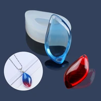 2 style jewelry diamond type with hole diy silicone mould resin necklace craft jewellery making mold resin molds for jewelry