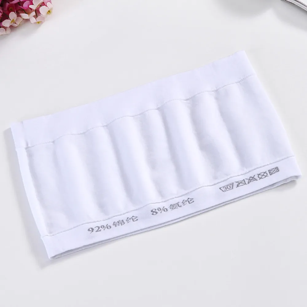 Женский Бесшовный Бюстгальтер-бандо без бретелек с мягкими чашечками однотонный