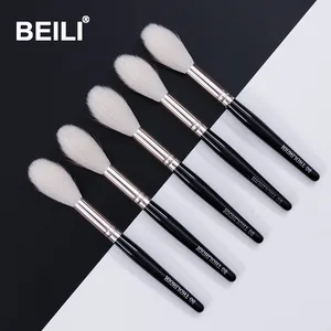 Кисти для макияжа BEILI, Кисточки для макияжа из натурального материала козья шерсть, 5 шт.
