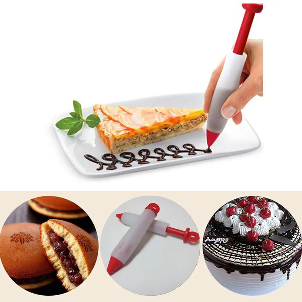 

Silicone Food Writing Pen Chocolate Decorating Pen Tools Cake Cream Cookie Icing Piping Pastry Decorating Mouth