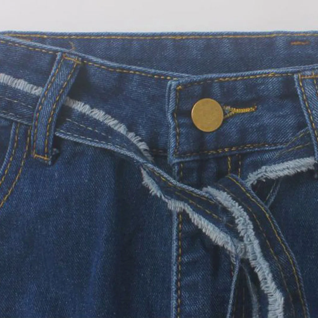 2020 модные отбеленные рваные джинсы женские хлопковые тонкие Эластичные