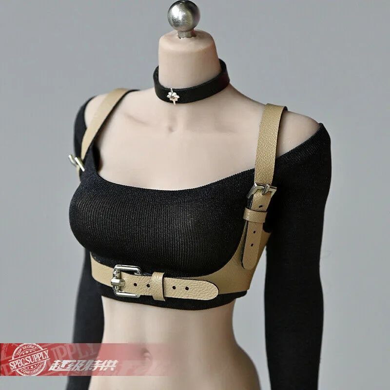 

1/6 Body restraint straps Belt Girdle Gothic Strap for 12-inch Female Woman Body Model Dolls Clothing Set