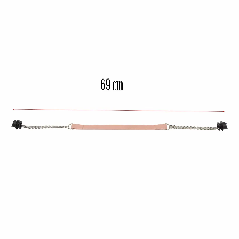 huntfun 1 пара нубук плоский серебряный короткий толстый одна цепь с застежка от черные винты для Obag O ручки для сумок для женщин сумка