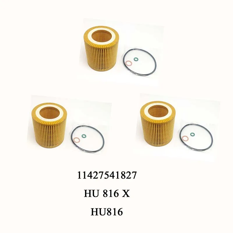 

Масляный фильтр 11427566327 HU816X 6/3/1 шт. для BMW E60 E82 E88 E90 E92 E93 128i 335xi 5300i 535xi 528i 640i 740i X3 X5 X6 11427541827