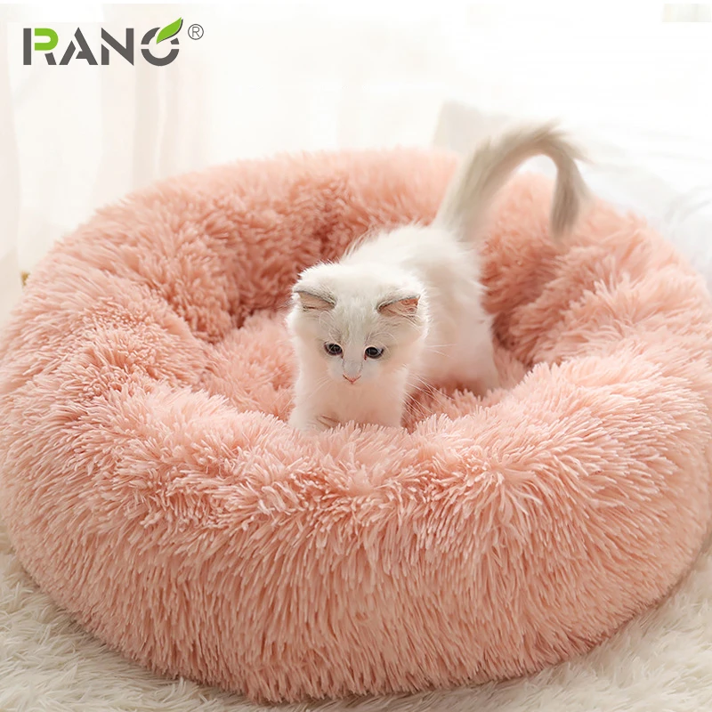 RANO Kennel супер мягкая пушистая длинная плюшевая кровать для питомцев больших