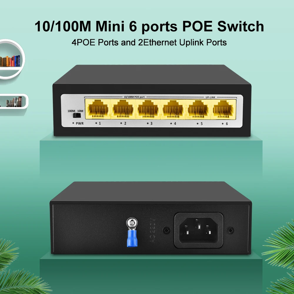 Gadinan 4 канала 8 каналов 10 портов 48 В сетевой коммутатор POE с IEEE 802 3 af/at IP камера
