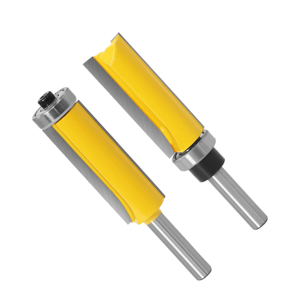 

8mm Shank Flush Trim Pattern Router Bit Wood Cutters Top Bottom Bearing Bits Milling Cutter For Wood Woodworking Tool PW