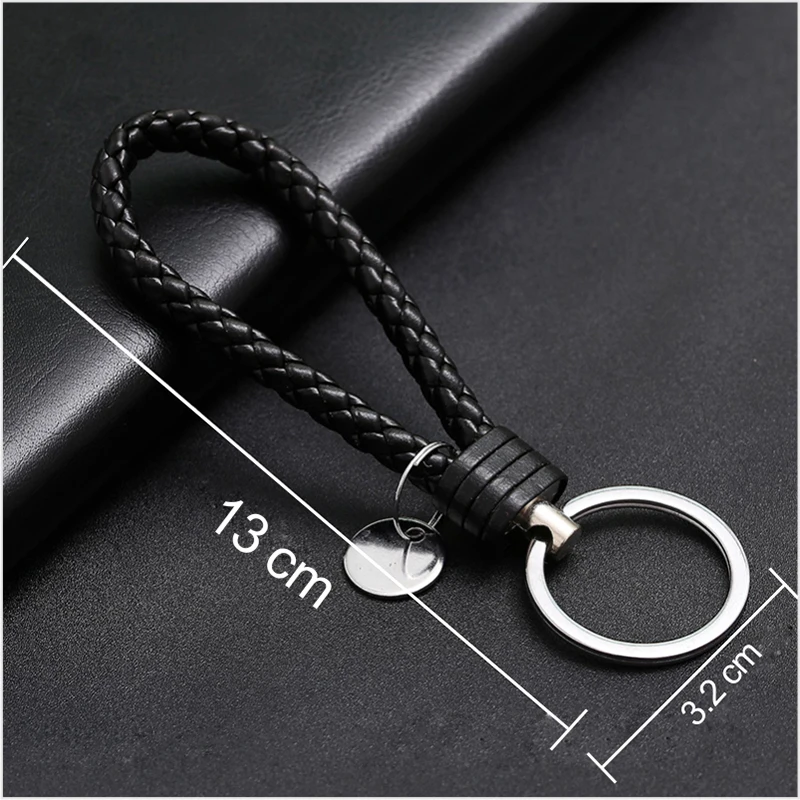 Универсальный плетеный кожаный брелок для ford focus 2 3 Hyundai solaris i35 i25 Mazda 6 CX-5