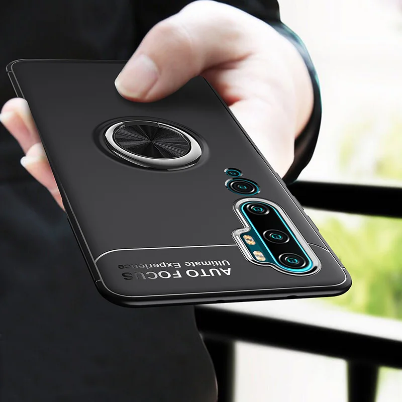 Чехол для Xiaomi Mi CC9 Pro роскошный мягкий автомобильный держатель с кольцом