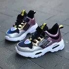 Демисезонная детская обувь для девочек, модная кожаная Водонепроницаемая детская обувь, легкие студенческие Кроссовки для бега, плюшевые зимние