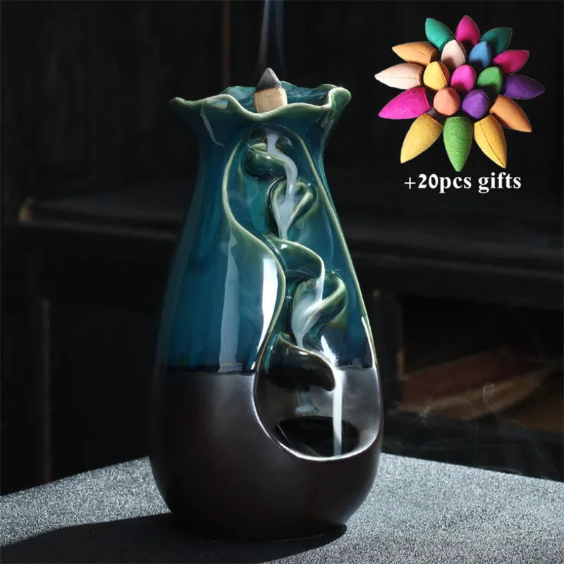 Флюоресцентная горелка водопад держатель для благовоний Декор дома и офиса