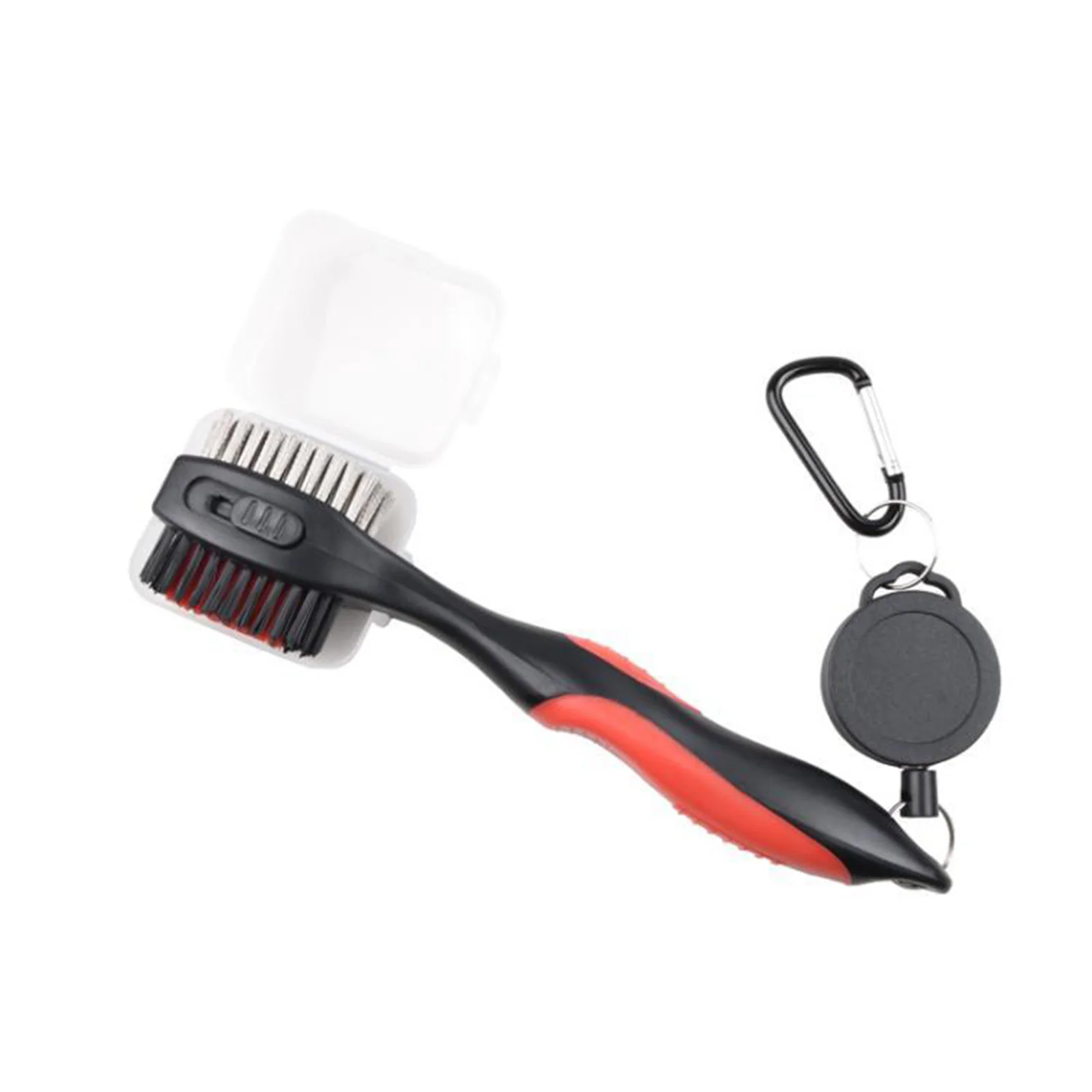 

New Golf Brush & Club Groove Cleaner With Retractable Zip-Line Carabiner Golf Club Cleaning Tool For Golf Club Bag Accessories