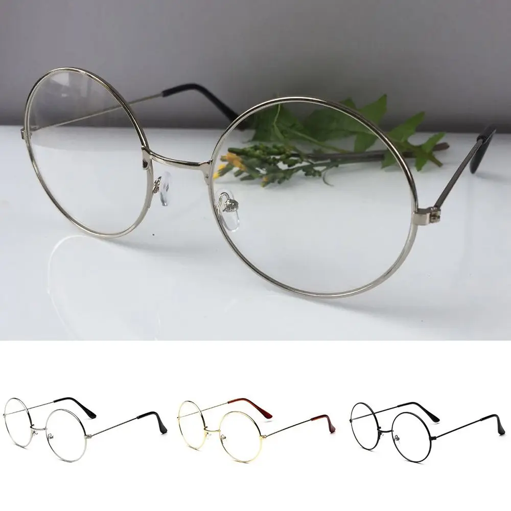 

Fashion Vintage Retro Metal Frame Glasses Geek Eyewear Eyeglasses Oversized Round Circle Eye Glasses