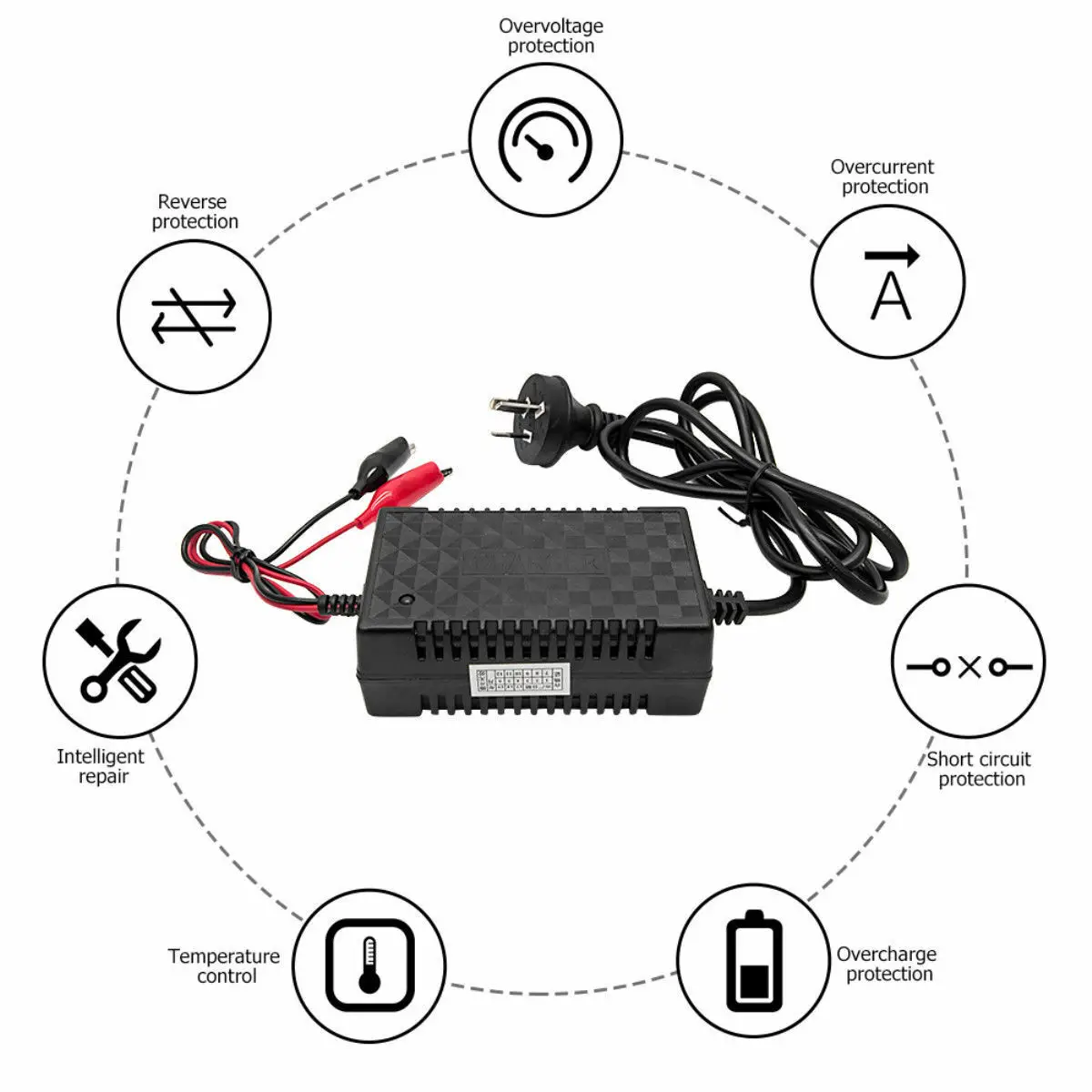 Зарядное устройство для аккумулятора мотоцикла 12 В 2 А| |