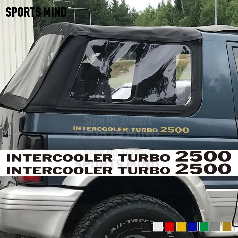 2 X турбо 2500 Виниловая пленка для оклеивания автомобилей Стайлинг Mitsubishi Delica L300 Pajero