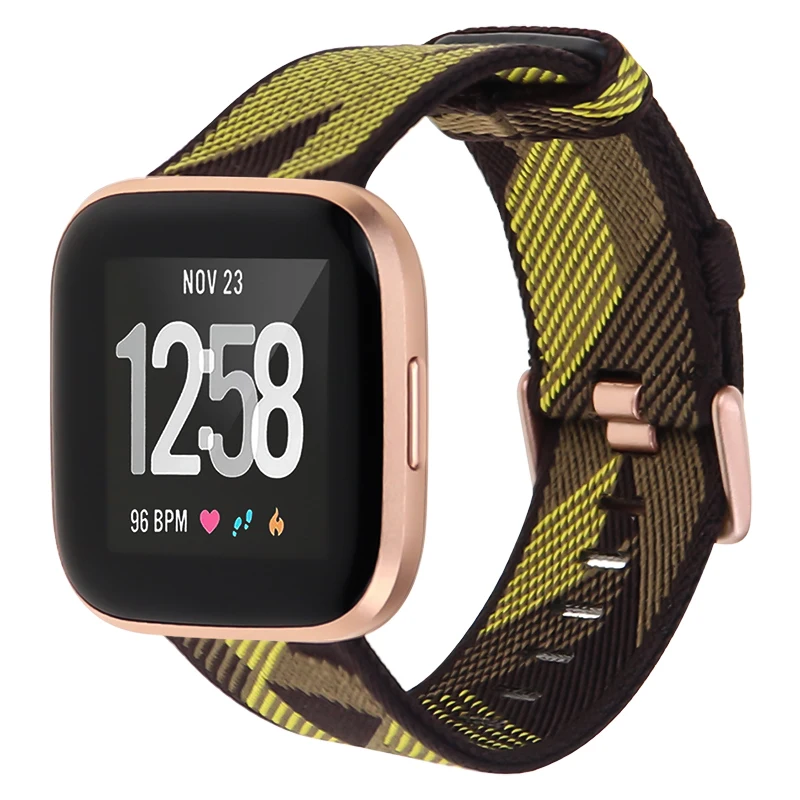 Холщовый ремешок совместимый с Fitbit Versa/Versa 2/Fitbit Versa Lite Классический холщовый и