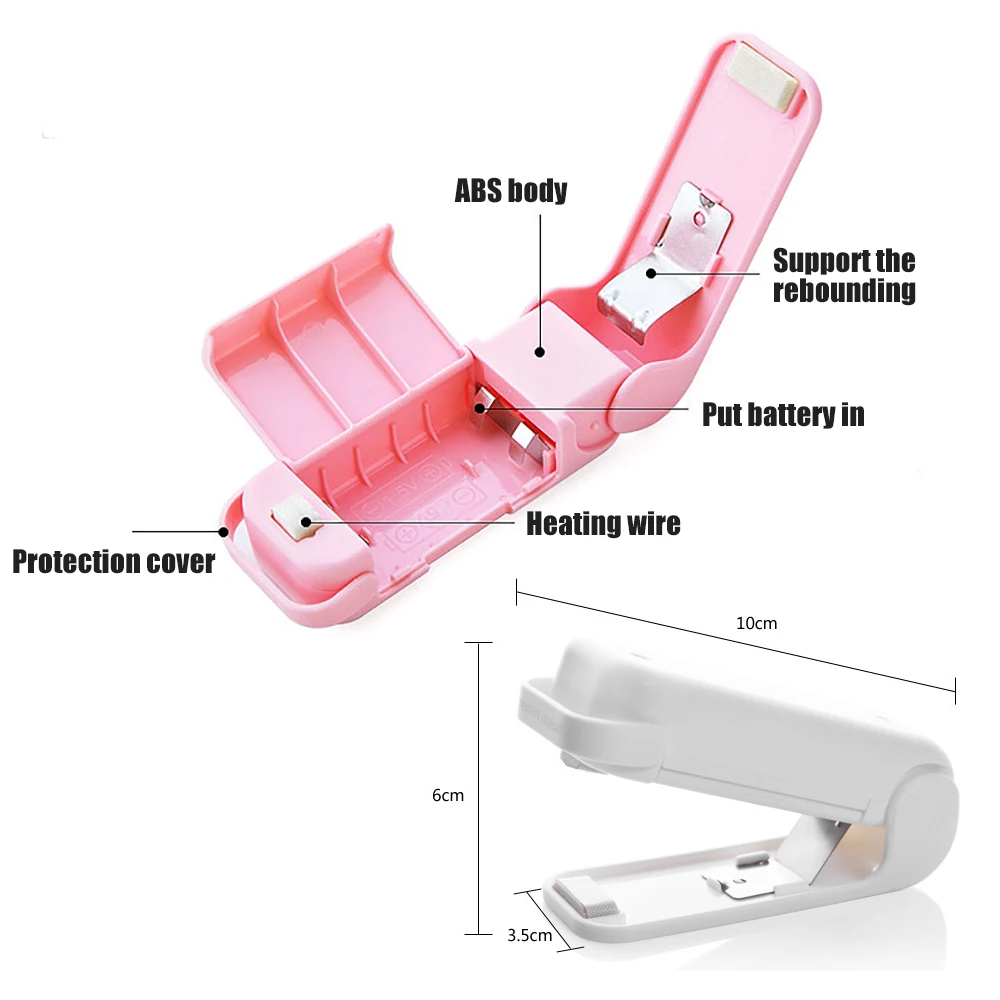 Портативные зажимы для сумок портативная Мини электрическая машина