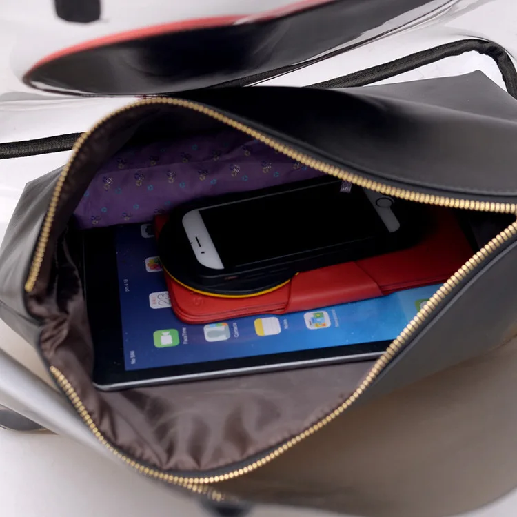 Прозрачная пляжная сумка из ПВХ женская через плечо с милым сердцем хит продаж