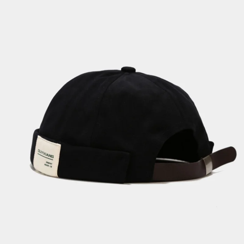 

Dark Solid Color Men's Beanie Hats Fashion Simple Hip-hop High-quality Men's Winter Warm Hats Beanie Cap