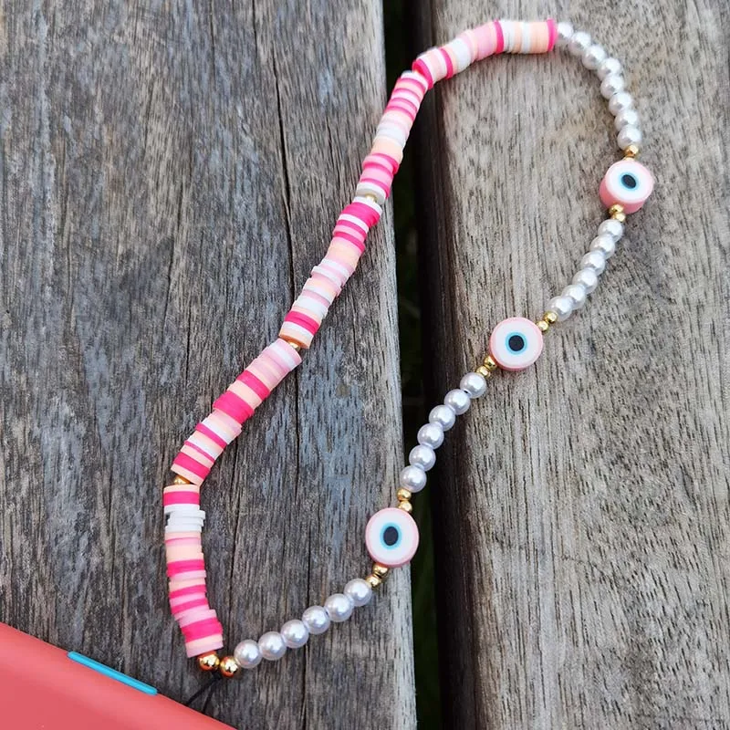 2022 NEW Universal Phone Charm Strap Mobile Chain Multi Color For Girls Phone Key Chain Strap Lanyard for Keys Lady Gift