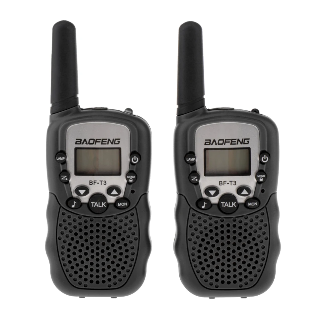 

2Pcs/set BF-T3 UHF462-467MHz Kids Walkie Talkie 22 Channels for Children Gift for Kids Radio Kid Walkie Talkie+Belt Clip