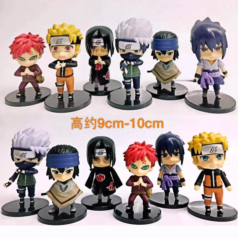 

Each Set of 6 Q Version Naruto Models Naruto Sasuke Itachi I Love Lo Kakashi