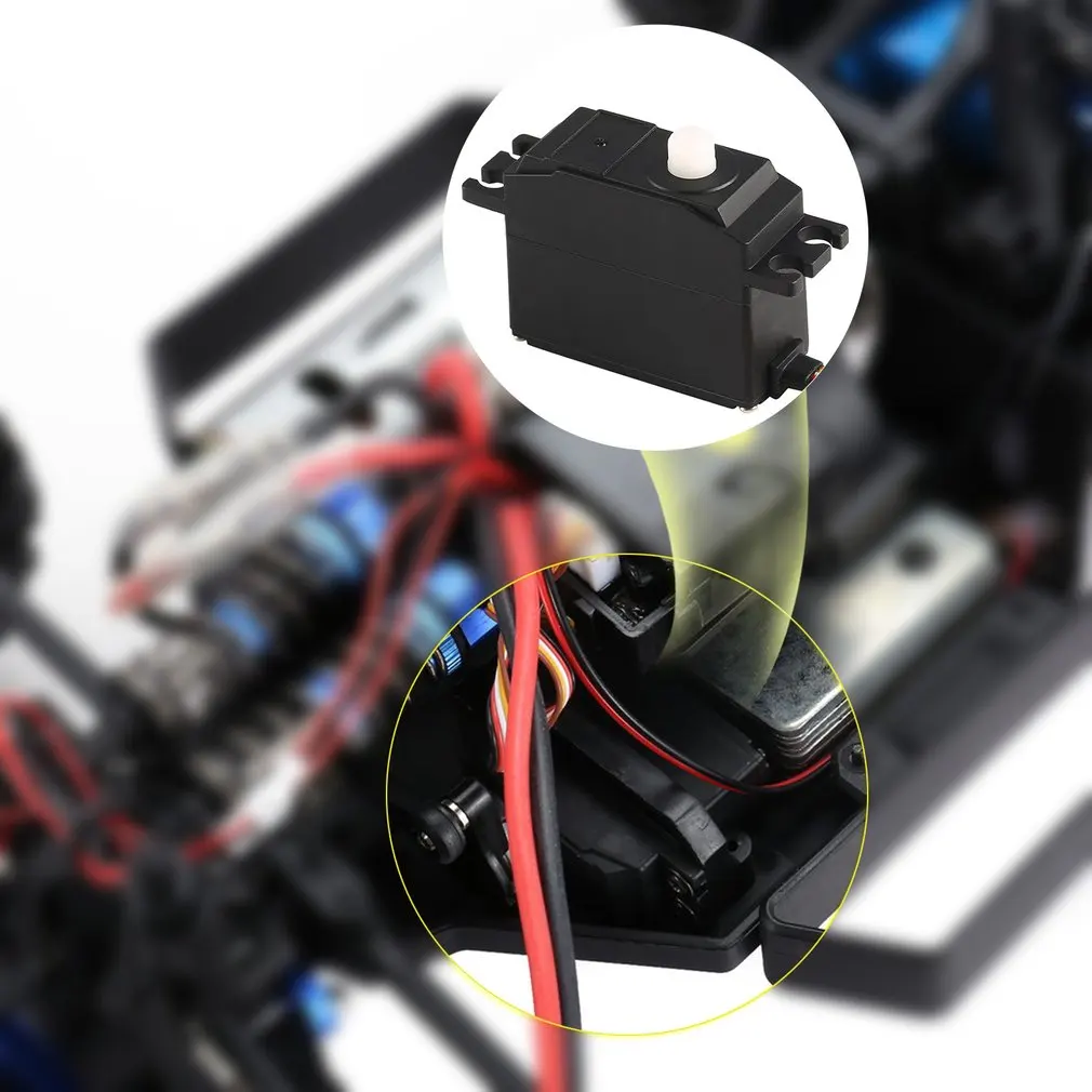 

25g Plastic Servo Steering Gear Servo for 1/12 Wltoys 12428 12423 RC Car Truck Model Steering Part Accessories Micro RC Servo