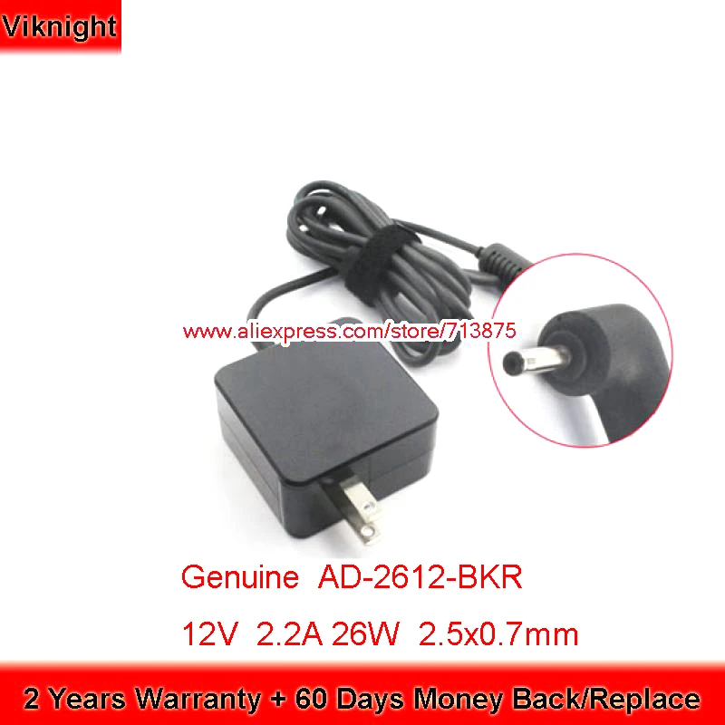 

Genuine 12V 2.2A 26W AC Adapter for Samsung AD-2612-BKR PA-1250-96 PA-1250-98 BA44-00322A BA44-00329A XE700T1C NP110S1J-K13