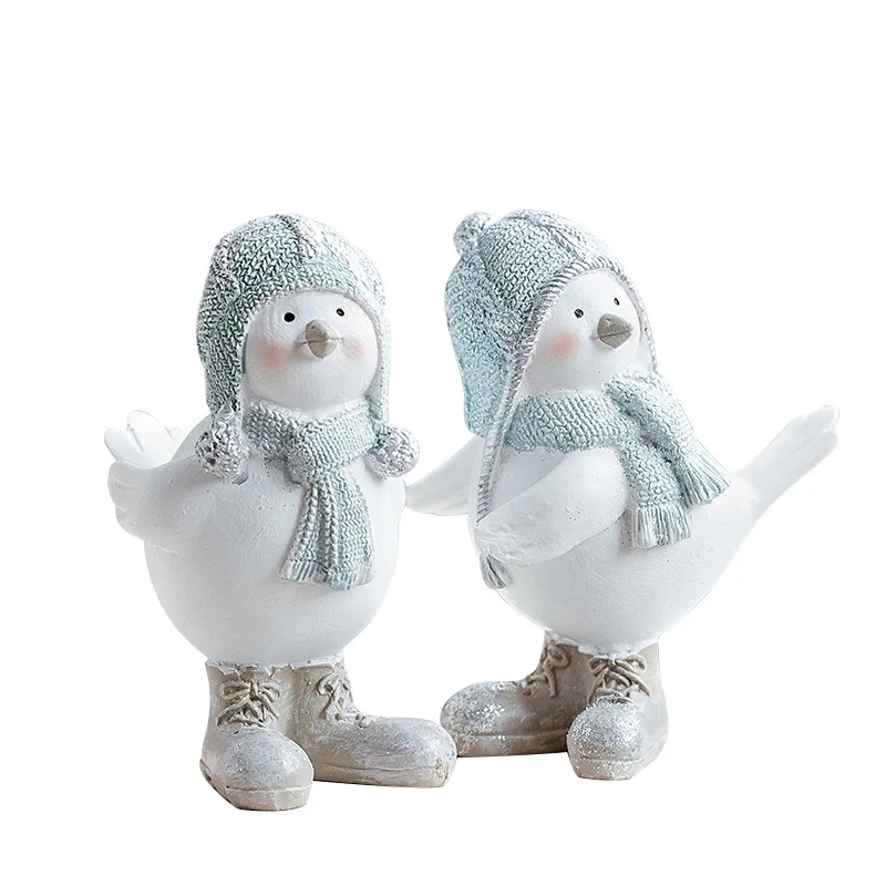 Скандинавская птица из смолы поделки модели фигурки Креативные Куклы миниатюры