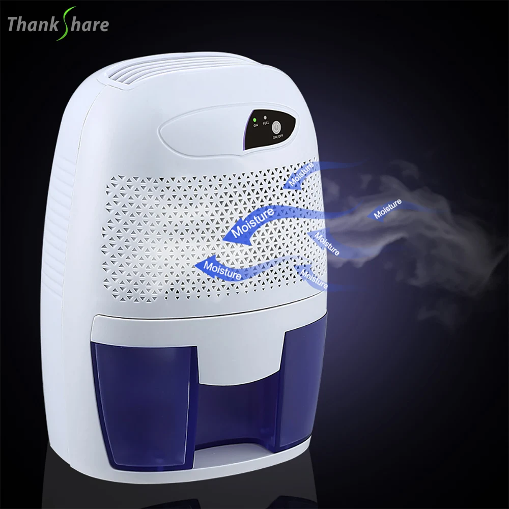 

Semiconductor Dehumidifier Mini Portable Air Dryer Desiccant Moisture Absorber Low Noise Cabinet 500ml Dehumidifier Home Officce