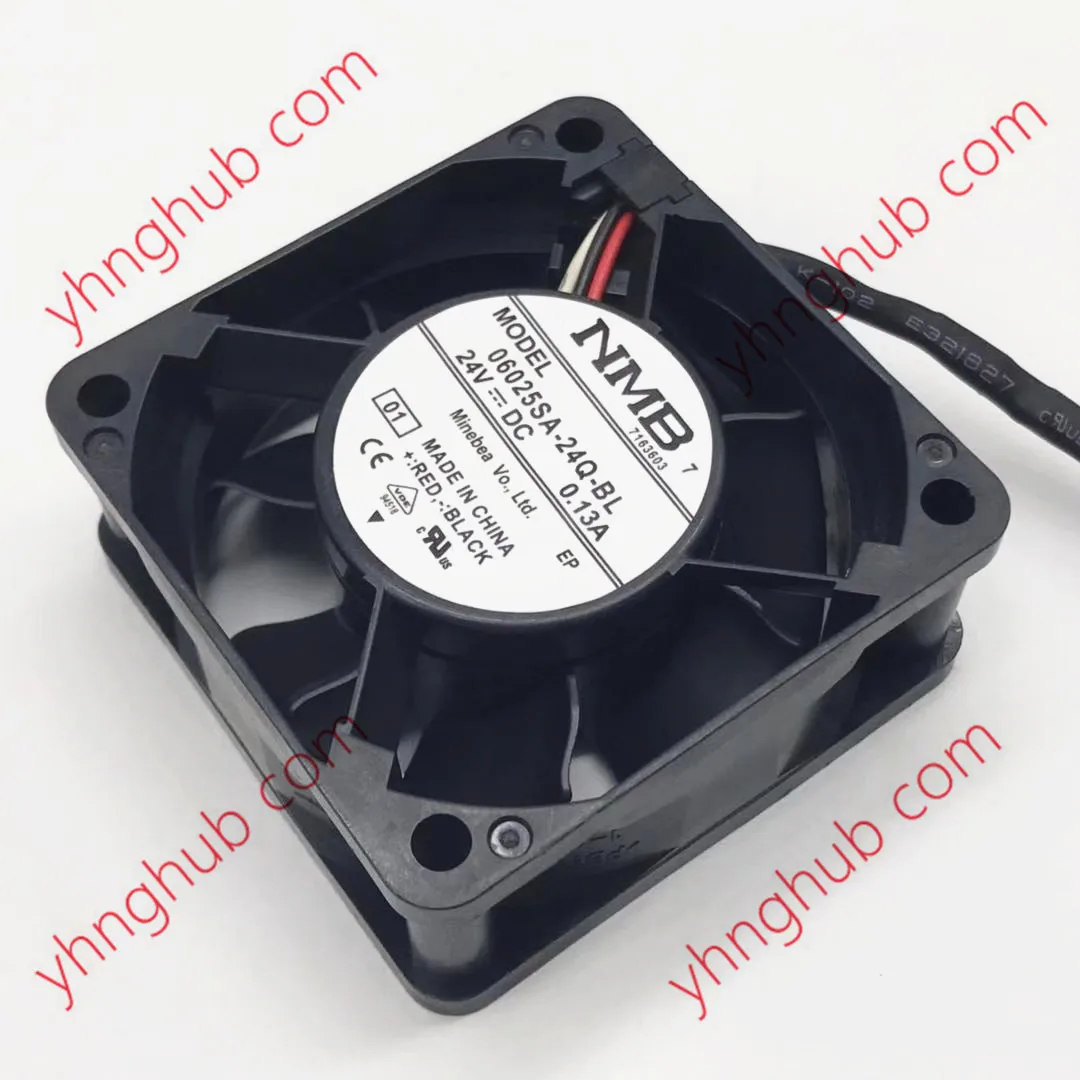 NMB-MAT 06025SA-24Q-BL 01 DC 24V 0.13A 60x60x25 мм 3-проводной Вентилятор охлаждения сервера