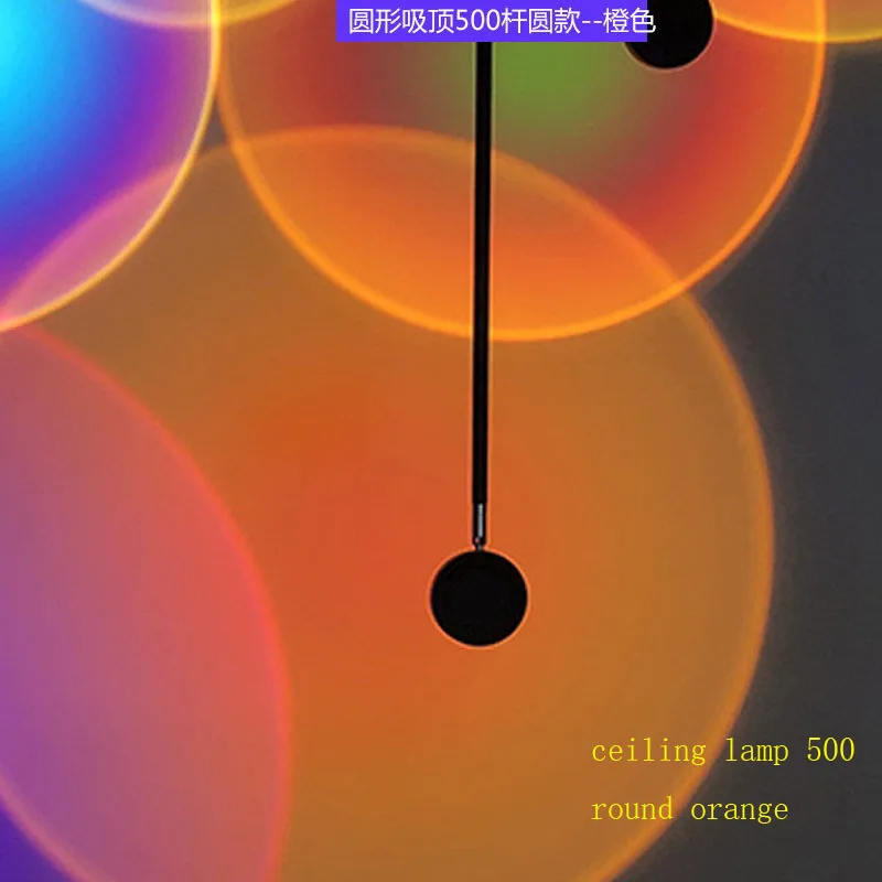 

Nordic LED Floor Lamp Projection Floor Light Ceiling Light Colorful Bedroom Atmosphere Lighting Club Home Stand Lamp Indoor Deco